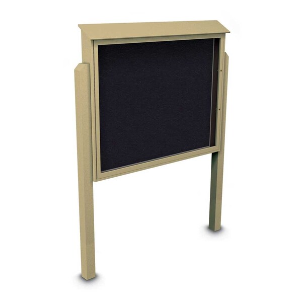 Sliding Door Indoor Enclosed Corkboard, 4